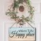 Welcome To Our Happy Place Sign House Door Wall Decor Welcome Signs For Front Door Home Sweet Home Door Wood Welcome Personalized Wooden Hanging The Patio Wall Decor Summer Porch Tin Sign Beach Wall Decor For Bedroom Happy Hour Decor 6x12 Inch